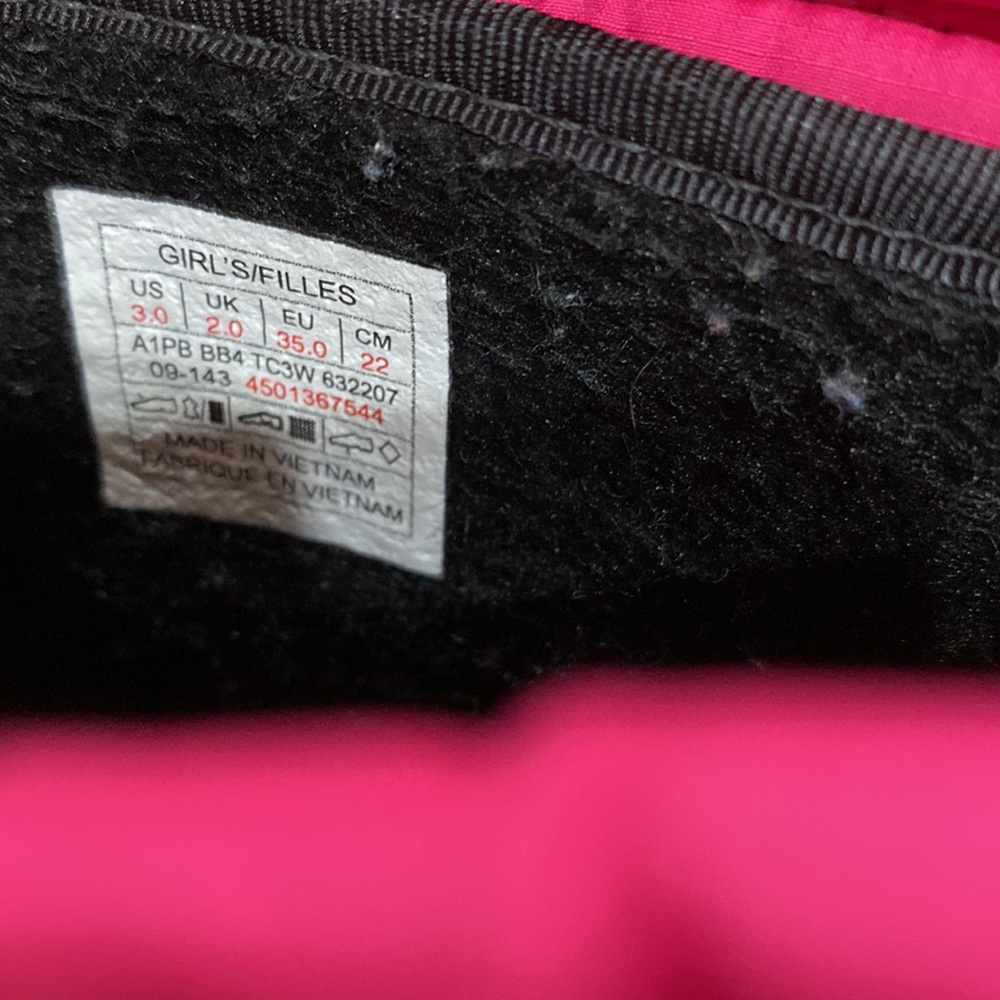 Kids the north face winter boots pink and grey sz 3 - Picture 5 of 5
